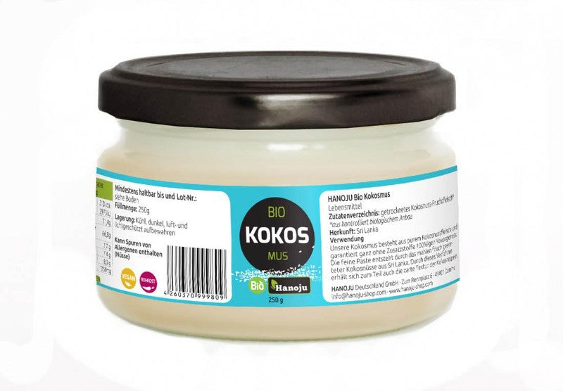 Bio Kokosmus (Creme) 250 g im Glas