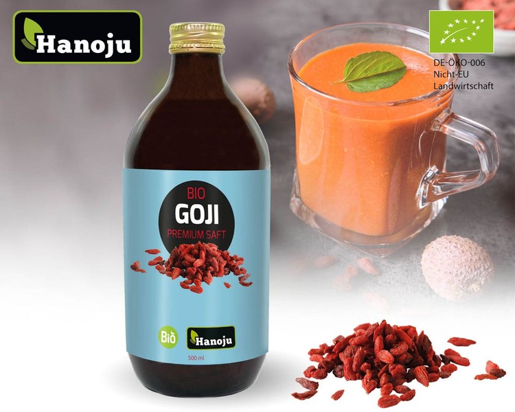 NL Bio Goji Premium 100% Saft, 500ml