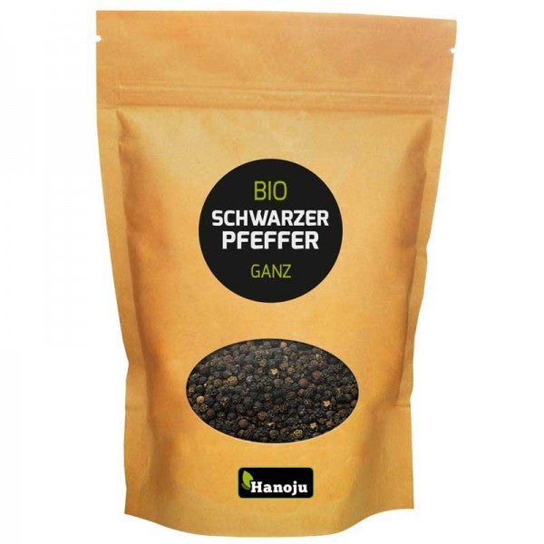 Bio schwarzer Pfeffer, ganz 100g